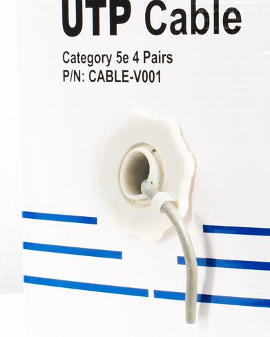 VIVO 1,000ft Bulk Cat5e Wire, CCA Ethernet Cable, 24 AWG, UTP Pull Box, LAN Network, Gray, CABLE-V001 in Saudi Arabia