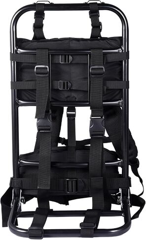 External Frame Hiking Backpack - Foldable Aluminum Hunting Pack Frame │ 60kg Load Capacity │ Adjustable Top Frame & Breathable Mesh For Camping, Hiking, Travel (Camouflage) in Saudi Arabia