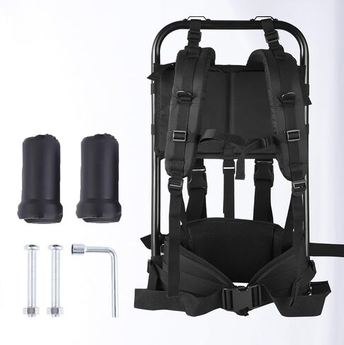 External Frame Hiking Backpack - Foldable Aluminum Hunting Pack Frame │ 60kg Load Capacity │ Adjustable Top Frame & Breathable Mesh For Camping, Hiking, Travel (Camouflage) in Saudi Arabia