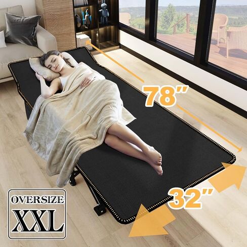 LILYPELLE Folding Camping Cot, Extra Wide Heavy Duty Sleeping Cots with Carry Bag, Double Layer Oxford Portable Travel Camp Cots for Home, Office Nap and Outdoor Beach in Kuwait