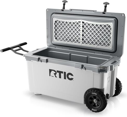 RTIC 72 Quart Ultra-Light Wheeled Cooler Hard Insulated Portable Ice Chest Box for Beach, Drink, Beverage, Camping, Picnic, Fishing, Boat, Barbecue, 30% Lighter Than Rotomolded Coolers in Saudi Arabia