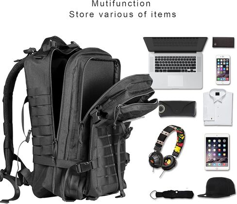 حقيبة الظهر التكتيكية العسكرية في الهواء الطلق - حزمة هجوم كبيرة من الجيش لمدة 3 أيام ، وحمامات حقيبة حقيبة ، 40 لتر in Kuwait