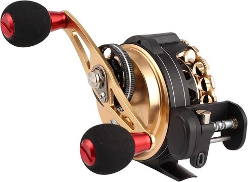 Inline Ice Fishing Reel, All Metal Fishing Wheel 3.6:1 Positioning with Magnetic Automatic Line Out Device for Raft, Lake, Sea, Rock Fishing in Saudi Arabia