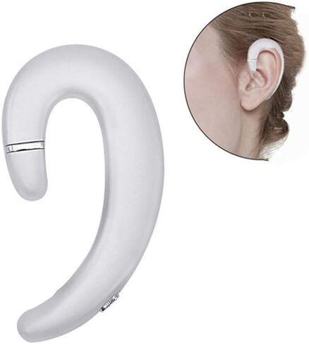 Sunffice Ear Hook Bluetooth Wireless Headphone,Non Ear Plug Headset with Microphone,Single Ear Noise Cancelling Earphones Painless Wearing for Android Smartphones,iPhone14 13 12 11 X 8 (Black) in Kuwait