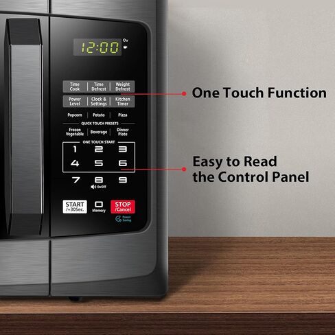 TOSHIBA Small Microwave Oven with 11 Power Levels, Sound On/Off & Eco Mode, Cu Ft, 700W, Black, MM-EM07PA(BK), ChefDefrost-0.7 Cu.Ft in Kuwait