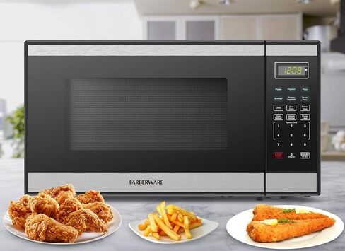 Farberware 1.1 Cu. Ft. 1000-Watt Microwave Oven Digital Control, 10 Power Levels, One-Touch Cooking, Defrost, Child Safety Lock, White in Saudi Arabia
