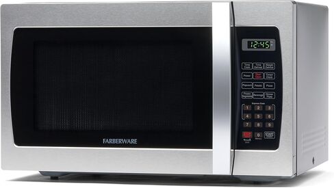 Farberware 1.1 Cu. Ft. 1000-Watt Microwave Oven Digital Control, 10 Power Levels, One-Touch Cooking, Defrost, Child Safety Lock, White in Saudi Arabia