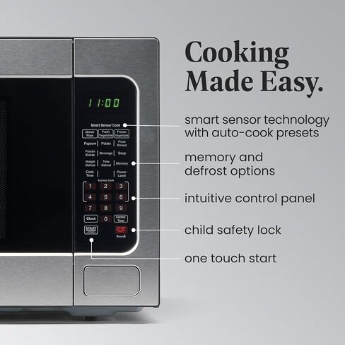 Farberware 1.1 Cu. Ft. 1000-Watt Microwave Oven Digital Control, 10 Power Levels, One-Touch Cooking, Defrost, Child Safety Lock, White in Saudi Arabia