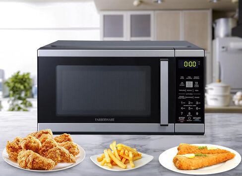 Farberware 1.1 Cu. Ft. 1000-Watt Microwave Oven Digital Control, 10 Power Levels, One-Touch Cooking, Defrost, Child Safety Lock, Black in Saudi Arabia