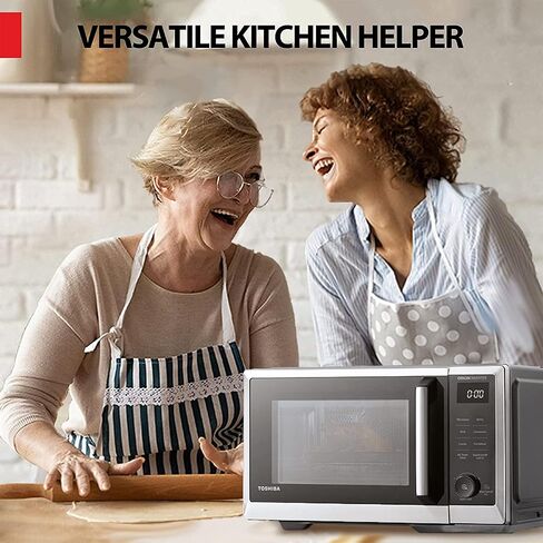 TOSHIBA Inverter Countertop Microwave Oven Air Fryer Combo MASTER Series, Broil, Convection, Speedy Combi, Even Defrost 11.3'' Turntable Sound On/Off, 27 Auto Menu&47 Recipes in Kuwait