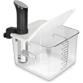 EVERIE Collapsible Hinged Lid Compatible with Anova Nano 750w, 800w, 900w, AN500-US00 1000w and Compatible with Rubbermaid Container 12,18,22 Quart(Corner Mount)