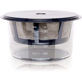 Euro Cuisine GY60 Greek Yogurt Maker with Ultra Fine Mesh Stainless Steel Strainer Basket, BPA Free, Patented Greek Yogurt Strainer, Ideal for Healthy Homemade Yogurt, Dips, and Desserts