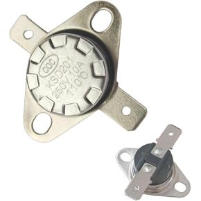 KSD201 110-0 Microwave Thermostat Fuse for GE Microwave Oven Coffee Maker Normally Closed Thermostat