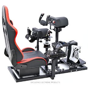 Marada Modular Flight Simulator and Racing Simulator Cockpit, Used for Combat or Racing Simulation, Compatible with Logitech/Thrustmaster Hotas Warthog/Honeycomb Alpha Bravo