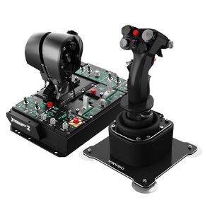 WINWING Orion2 HOTAS MAX: Advanced Simulation, Rich Controls, Precision Alloy Molding, 16-bit Sensor, StrikeAce E Throttle Grip with Dual Dynamic Motor, 38 Switches, Compatible with Major PC Games