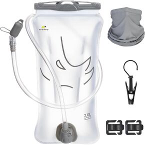 N Nevo Rhino Water Bladder 1.5L -22 Liter ، BPA -Free Hydration BADDER لحقائب المشي لمسافات طويلة ، تسرب -حقيبة تخزين خزان المياه للمشي لمسافات طويلة ، الجري ، المخيمات والمغامرات في الهواء الطلق