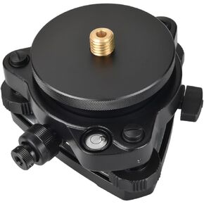 Universal Tribrach/Base for GPS RTK and Total Station Prisms, Black Aluminum Alloy Construction, Durable, 5/8" x 11 Thread for Surveying Equipment
