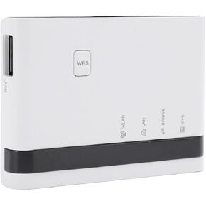 Wireless Print Server, USB Print Server for Sharing 4 USB Printers Over LAN via Ethernet or WiFi Network, Multi Mode Support, Plug and Play (US Plug)