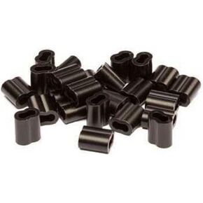 Rig'em Right Waterfool Black Aluminium Decoy Climps - 1/8 "بحجم القطر لحبل شرك PVC القياسي (24 تجعيد)