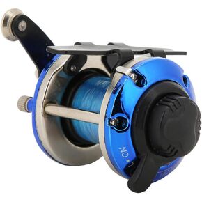 ANGGREK Ice Fishing Reel, Metal Fishing Gear for Fishing Lovers (Blue)