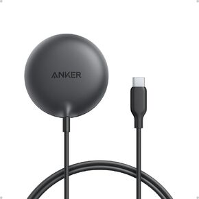 Anker Zolo Magnetic Wireless Charger, Qi2 Certified 15W MagSafe-Compatible Wireless Charging Pad, for iPhone 16/15/14/13 Series, AirPods, and More (Adapter Not Included) (Black, 2 Pack)