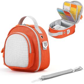 Carrying Case Compatible with Yoto Mini (2024 Edition) & Accessories, Portable Storage Carrier Bag for Travel and Home Storage (Blue)