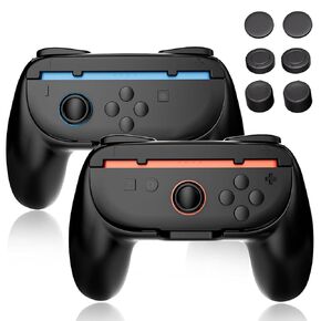 Joy-Con Grips for Nintendo Switch 2 (2025), 2 Pack Joycon Accessories for Multiplayer Game Friend Family Game Night Party, Larger SL SR Triggers Ergonomic Nintendo Switch 2 Joycon Grips & Thumb Grips