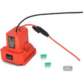 Power Wheels Adapter with Fuse & Switch for Craftsman 19.2V Ni-MH Battery Truck Battery Dock Connector Replacement