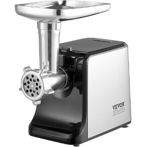 VEVOR Meat Grinder, 3 Lbs/Min Capacity Electric Meat Grinders with Blade, Grinding Plate, Sausage Maker, Kubbe Kit, Stainless Steel Meat Mincer for Home Kitchen in Kuwait