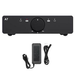3e Audio A7 Stereo Amplifier Home Audio HiFi with Enhanced PFFB TI TPA3255 Professional for Desktop Home Theater with 48V Power Supply