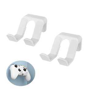 2pcs Gaming Controller Holder Wall Mount,Stand for Xbox Series XS,PS5 PS4 Switch Proand,PC Gaming Accessories with Stable 3M Adhesive(White)
