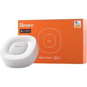 SONOFF Zigbee Bridge Ultra - Matter Compatible Smart Hub for IoT, 256 Device Capacity, 1.5GHz Dual-Core CPU, 1GB DDR4, Ethernet & Wi-Fi, 200m Range, Smart Security Alerts