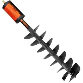 7-1/2 Inch Diameter Ice Auger With Built-In Adjustable Extension Shaft