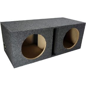 American Sound Connection Car Audio Dual 10" Vented Subwoofer Stereo Sub Box Ported Enclosure 5/8" MDF