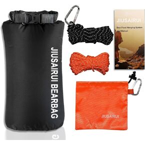7.8Oz Ultralight Bear Bag Hanging Kit: 30D Waterproof Bear Proof Food Storage for Backpacking and Camping Alternative to Bear Canister (10L)