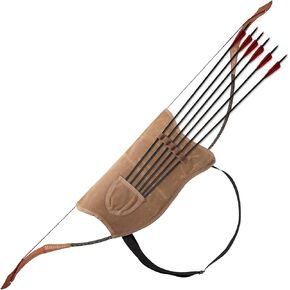 Archery Bow Carrier with Arrow Slots,Archery Back Arrow Quiver Arrow Holder,Adjustable Shoulder Strap for Outdoor Hiking Shooting Hunting,Shooting Targeting,Training,Cosplay,Archer Accessories
