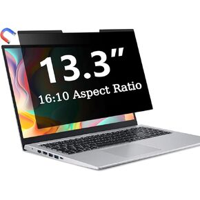 ZOEGAA Magnetic Privacy Screen Laptop 14 Inch, Compatible with HP Dell Xps Acer Asus Samsung Lenovo ThinkPad, for Removable 16:9 Widescreen Display Laptop Privacy Screen and Anti-Glare Protector