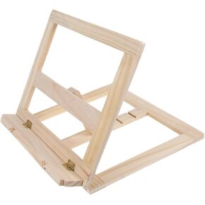Wooden Bookshelf Bracket Reading Bracket for Books Tablets Music Stand Home Office Dorm Library Myopia Prevention Smooth Surface Safe Page Holders