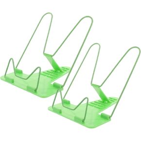 ARTIBETTER Stand Book Book Holders for Reading Desk Holder Green Clips Stands for Display