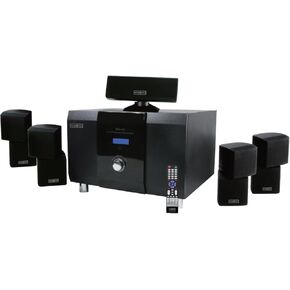 5.1 Channel Home Theater Sound System with 10" Subwoofer, Bluetooth,5 Speakers, Remote, FM Radio, HDMI RCA- Perfect for Movies, Music, Karaoke
