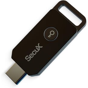 SecuX PUFido USB-C Security Key with PUF tech. FIDO2/U2F Certified for passwordless login or 2FA on Google, Microsoft, Facebook & More. Unclonable, Hardware-Rooted Security.