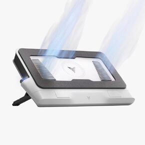 Flydigi BS2 Laptop Cooling Pad, Wind-Pressure Closed-Loop Turbo-Fan for 15.6-21 Inch, Adjustable Speed, Dual Noise Reduction, Intelligent Temperature Control, 4-Angle Adjustable