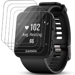 (4 Pack) For Garmin Forerunner 35 Tempered Glass Screen Protector, HD Clear, Anti Scratch, Case Friendly.