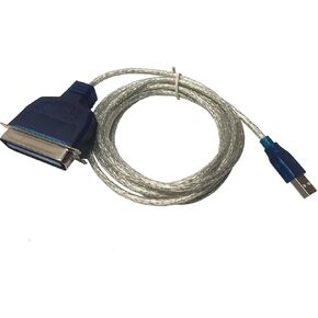 AYA 6Ft. USB to Parallel IEEE 1284 Printer Adapter Cable PC (Connect Your Old Parallel Printer to a USB Port) Win XP/7/8/10 and MAC OS Compatible