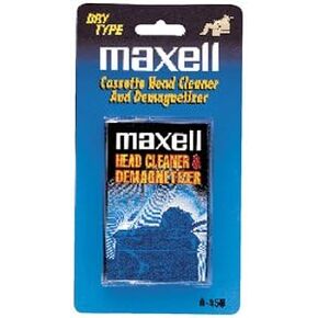 Maxell Cassette Head Cleaner and Demagnetizer - Dry Type A-450