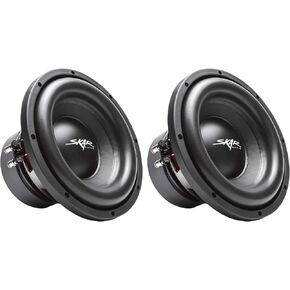 (2) Skar Audio Sdr-10 D2 10" 1200W Max Power Dual 2 Ohm Car Subwoofers, Pair of 2