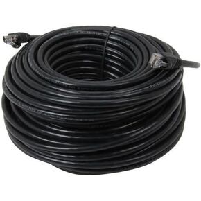 CableVantage New 200ft 60M Cat5 Patch Cord Cable 500mhz Ethernet Internet Network LAN RJ45 UTP for PC PS4 Xbox One Router Modem Black