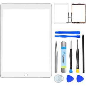 Screen Replacement For iPad 5th Generation 9.7" Touch Screen Digitizer 2017 Pre-Installed Adhesive(model:A1822 A1823) black