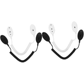 4pcs Remote Control Tether with Adhesive Holder - Security Cable Leash for Devices - No Drill Installation