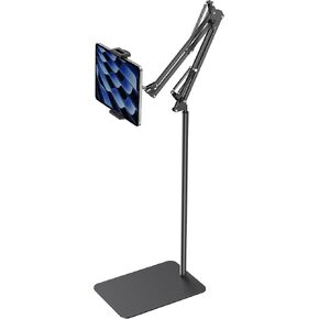 InnoGear Tablet Floor Stand, Overhead Bed Phone Stand Adjustable Holder Universal Floor Stand Compatible with iPhone iPad Pro Air Mini, Samsung Tab, Kindle, E-Readers (Medium)